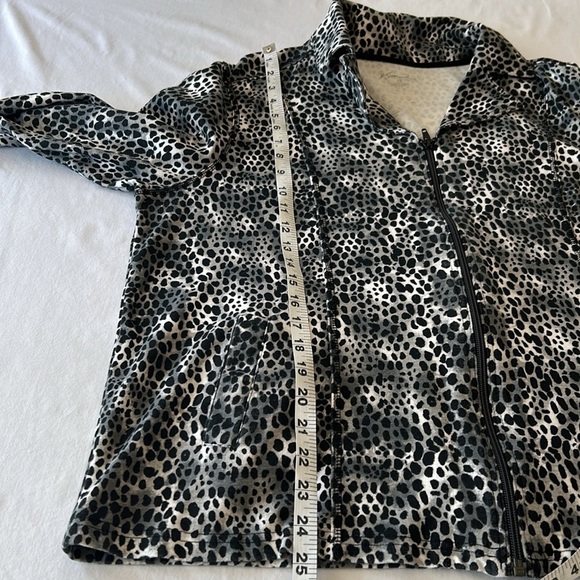 Kim Rogers Full Zip Jacket Animal Print Sz 1X - Picture 9 of 10